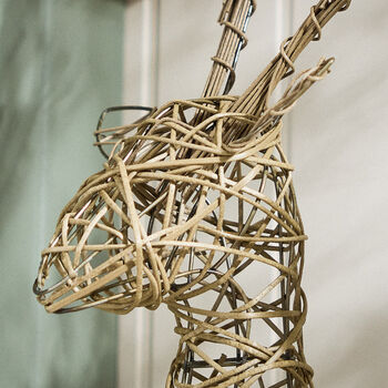 Rattan Woven Stag Head, 3 of 5