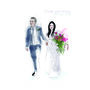 Wedding Portrait Illustration, thumbnail 9 of 11