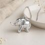 Personalised Sterling Silver Baby Elephant Necklace, thumbnail 3 of 9