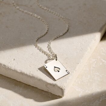Ace Of Spades Playing Card Charm Necklace, 2 of 6