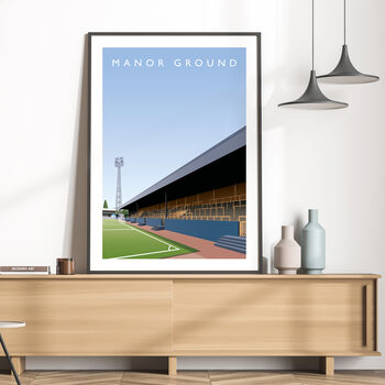 Oxford United Manor Ground London Road Stand Poster, 3 of 8