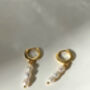 Baroque Pearl Small Dangle Earrings Sterling Silver, thumbnail 4 of 4