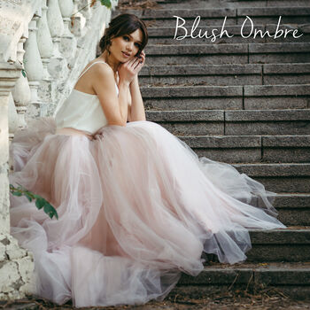 Lilac And Grey Ombre Bridal Skirt For Alternative Weddings, 11 of 12
