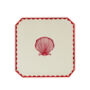 Sea Shells And Coral Set Of Four Embroidered Placemats, thumbnail 2 of 3
