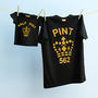 Matching Navy / Grey Pint Twin T Shirt Tops, thumbnail 6 of 11