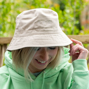 Embroidered Personalised Bucket Hat, 3 of 6