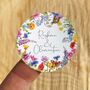 Personalised Wild Meadow Round Sticker Sheet, thumbnail 1 of 7