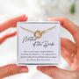 Mother Of The Bride Necklace – Interlocking Circle Jewellery, Meaningful Wedding Gift For Mum, Special Keepsake, thumbnail 1 of 8