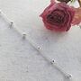 Sterling Silver Satellite Orb Ankle Chain Anklet, thumbnail 2 of 7