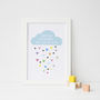 'When It Rains' Cloud Quote Print, thumbnail 1 of 3