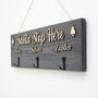 Personalised Christmas Stocking Hanger, Santa Stop Here, thumbnail 2 of 7