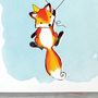 Fox Illustrated 21st Birthday Card, thumbnail 2 of 7