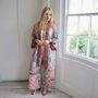 'Marlowe' Pink And Blue Paisley Viscose Palazzo Trousers, thumbnail 3 of 7