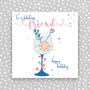 Fabulous Friend Birthday Card Cocktail Theme, thumbnail 1 of 2