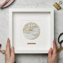 Personalised Circle Vintage Map Picture, thumbnail 1 of 4