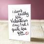 I Don't Like Valentine's Day Card, thumbnail 2 of 8