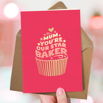 ‘Star Baker’ Baking Card For Mum, 3 of 4