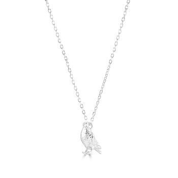 Personalised Racing Pigeon Sterling Silver Necklace, 2 of 7