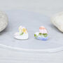 Blossom Sterling Silver Heart Stud Earrings, thumbnail 1 of 3