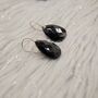 Black Onyx Sterling Silver Earrings, thumbnail 3 of 7