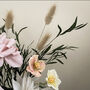 Vintage Style Paper Flower Bouquet With Dried Foliage, thumbnail 5 of 6