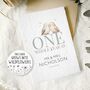 One Year Down, 1st Wedding Anniversary Card Personalised, thumbnail 1 of 2