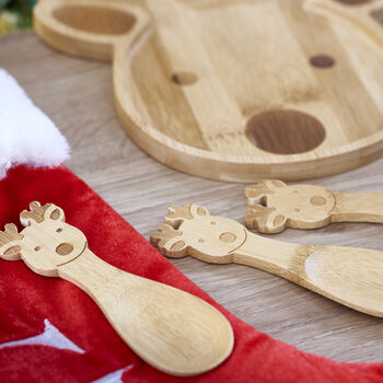 Reindeer Bamboo Christmas Spoons, 3 of 3
