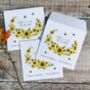 10 Wildflower Seed Packet Favours Sunflowers, thumbnail 3 of 6