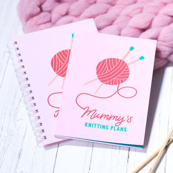 Personalised Knitting Planner Notebook, 4 of 5