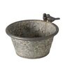 Zinc Bird Bath Planter With Birds, thumbnail 5 of 5