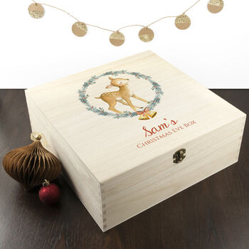 Personalised Festive Deer Christmas Eve Box, 2 of 3
