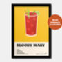 Bloody Mary Cocktail Print, thumbnail 5 of 7