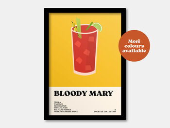 Bloody Mary Cocktail Print, 5 of 7