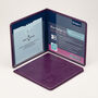 Blue Badge Permit Holder In Purple Italian Leather, thumbnail 6 of 10