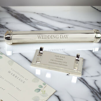 Silver Plated Certificate Holder, 6 of 6