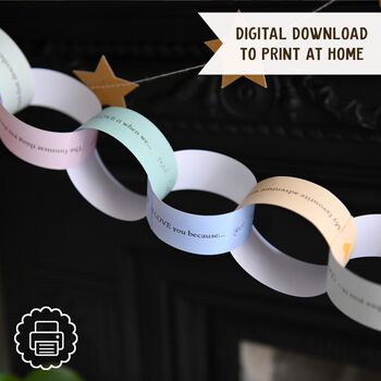 Daddy Is Amazing Printable Paper Chains, Digital Download, 3 of 11