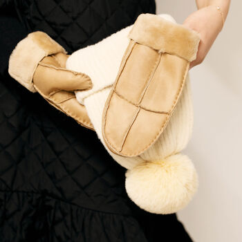 Sheepskin Stitch Detail Ladies Gloves, 5 of 12