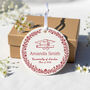 Personalised Red Graduation Ornament 2026, thumbnail 1 of 6