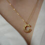 Sterling Silver Or 9ct Gold Vermeil Molten Initial, thumbnail 3 of 6