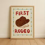 First Rodeo Kids Cowboy Nursery Print, thumbnail 3 of 4