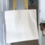 Yellow Tote Bag With Motivational Message Inside, thumbnail 3 of 4