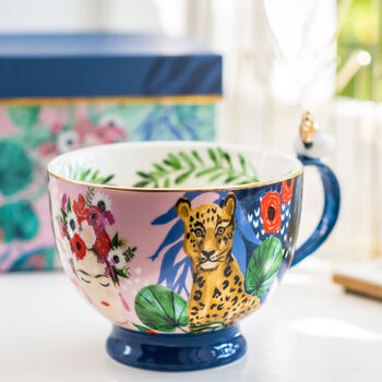 Frida Kahlo Botanical Giftboxed Oversized Teacup, 3 of 6