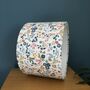 Ashbee Teal Blush Pink Floral Drum Lampshade, thumbnail 3 of 9