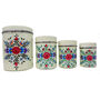Hand Painted Tea Coffee Sugar Canister Set, thumbnail 5 of 9