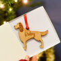 Personalised Dog Breed Wooden Christmas Tree Decoration, thumbnail 8 of 12