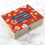 Personalised Vibrant Floral Vegan Chocolate Snacks Box, thumbnail 6 of 6