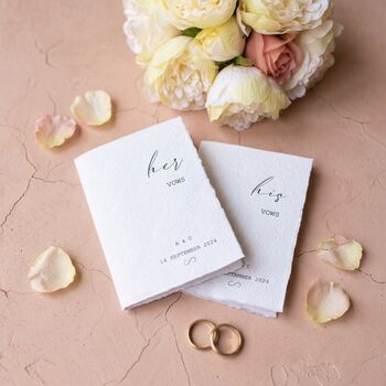 Vow Books Personalised Wedding Reading Cotton Cards, 7 of 12