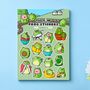 Frog Sticker Sheet | Cute Stickers, thumbnail 1 of 5