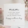 Best Friend Mother's Day Card For Mum, thumbnail 1 of 7