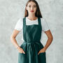 Crossover Linen Pinafore Apron, thumbnail 4 of 12